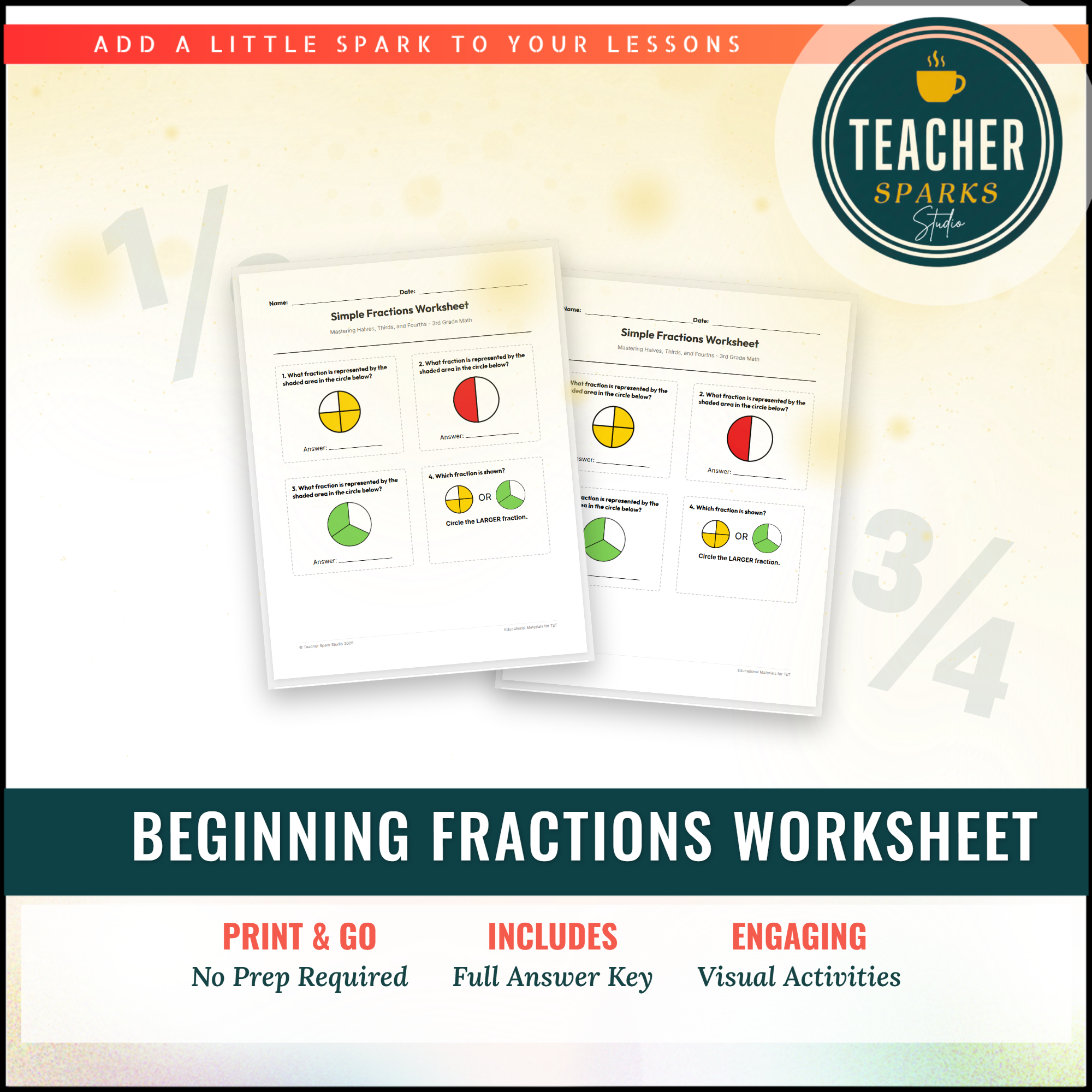 Fractions Mastery Worksheets